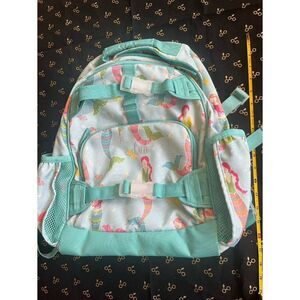Pottery Barn Kids backpack turquoise blue mermaids